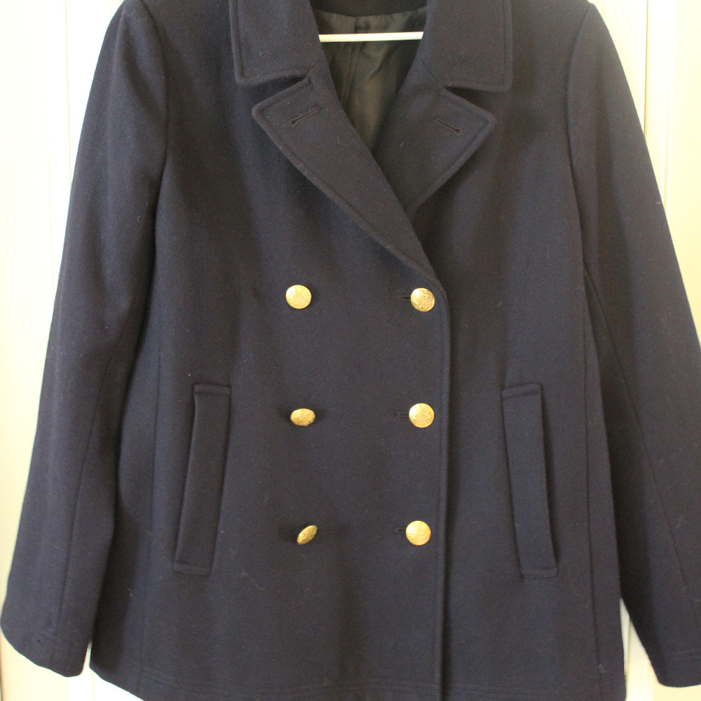 JCREW NAVY PEACOAT